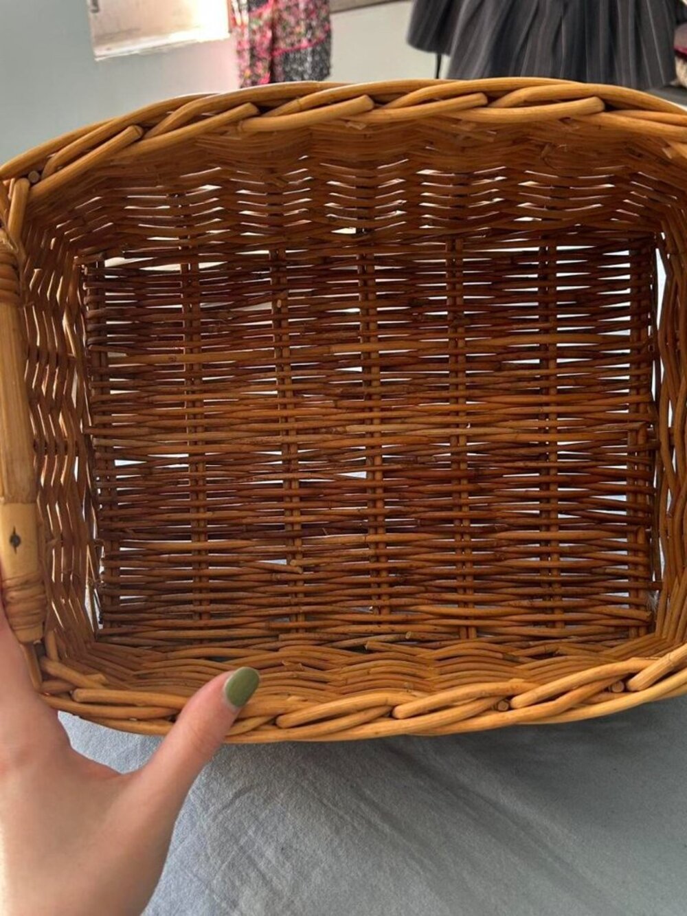 Wicker Basket with Handles - Picture 4 of 4